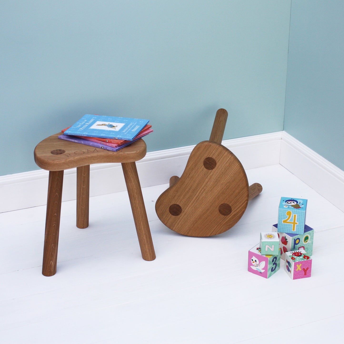 Personalised Oak Children's Stool