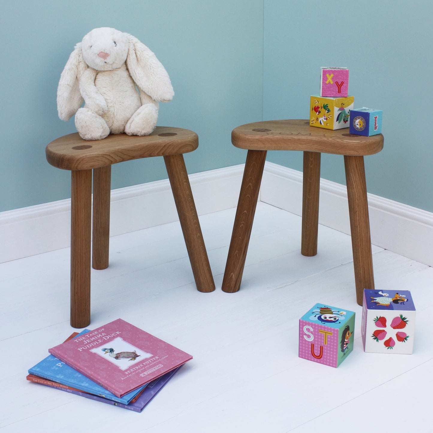 Personalised Oak Children's Stool