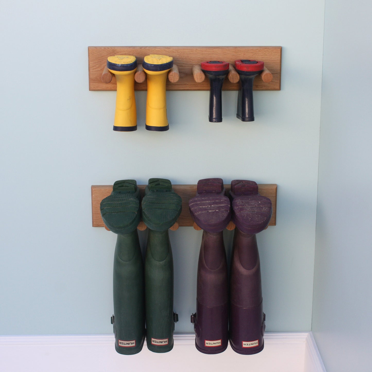 Oak Welly Rack