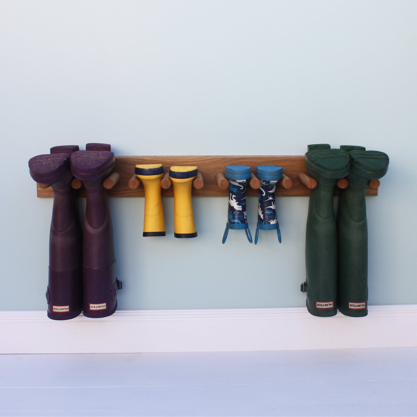 Oak Welly Rack