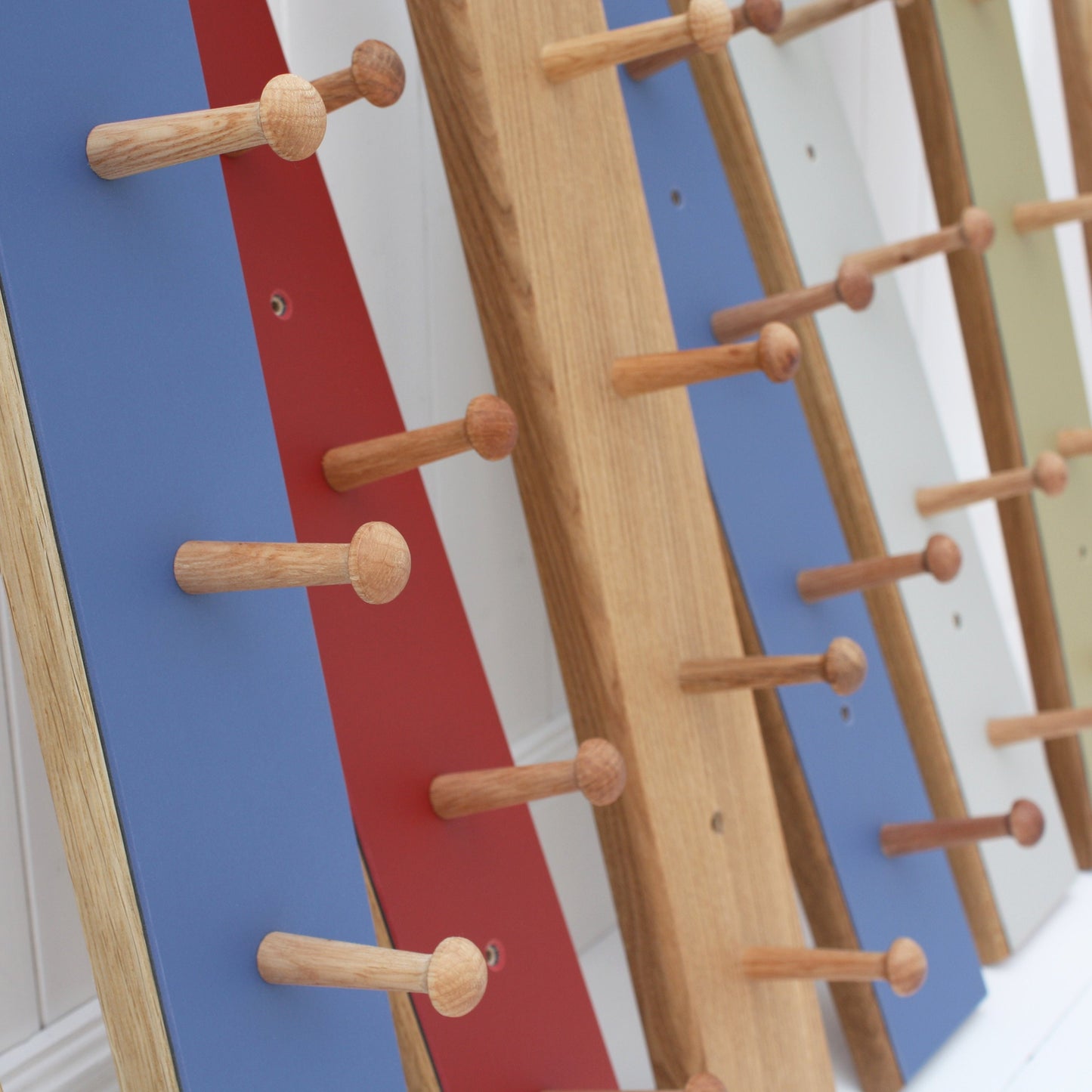 Contemporary Oak Shaker Peg Rail