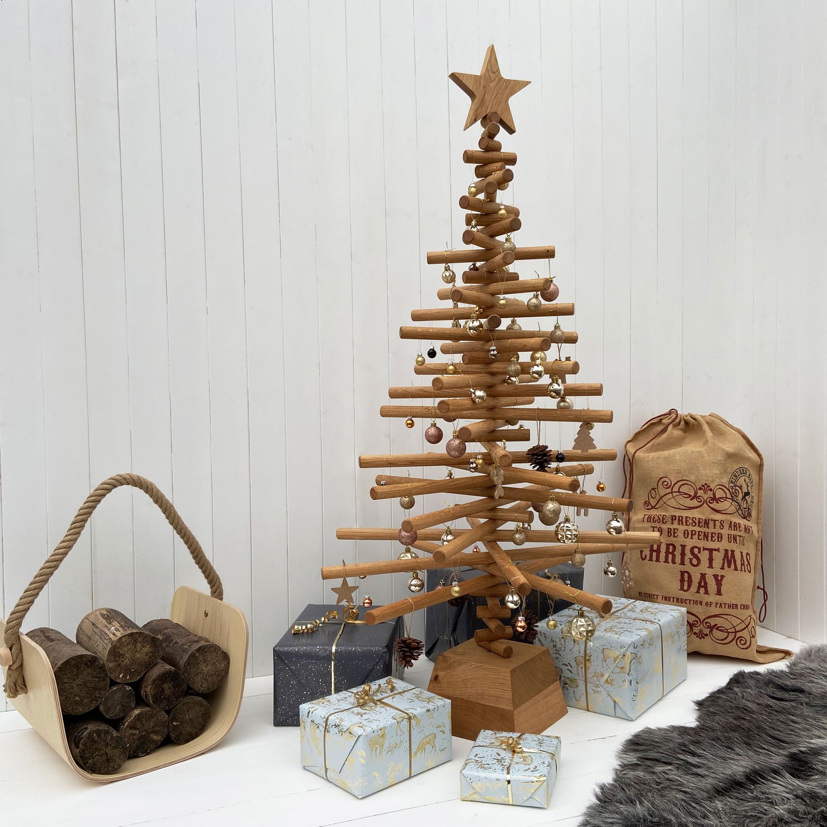 Oak Christmas Tree Alternative Christmas Tree a+b furniture