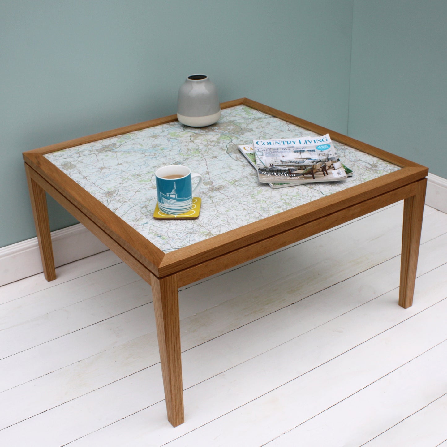 Personalised Map Coffee Table